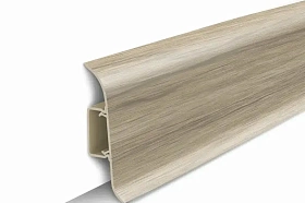 Напольный плинтус Идеал Классик К-П55п (пластиковый с кабель-каналом) 263 Клен северный, 2200мм/55мм/22мм, 1 м.п.